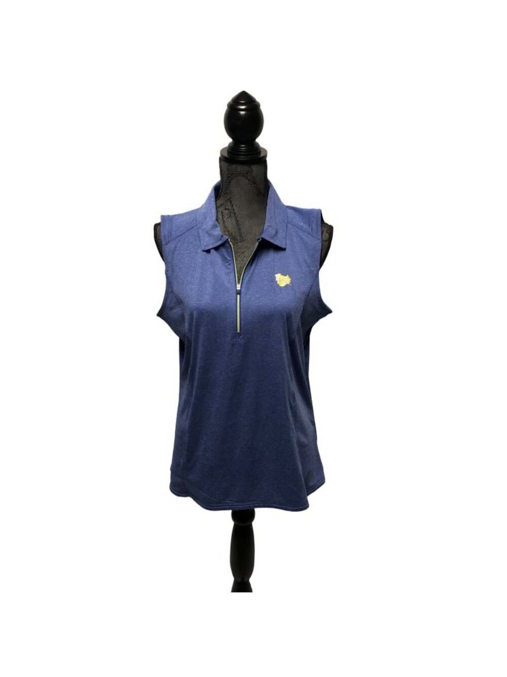 Zero Restriction Sleeveless Polo Womens Size XL Blue Stretch Top Golf Casual